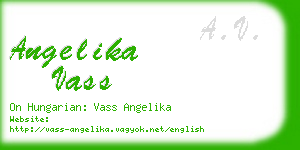 angelika vass business card